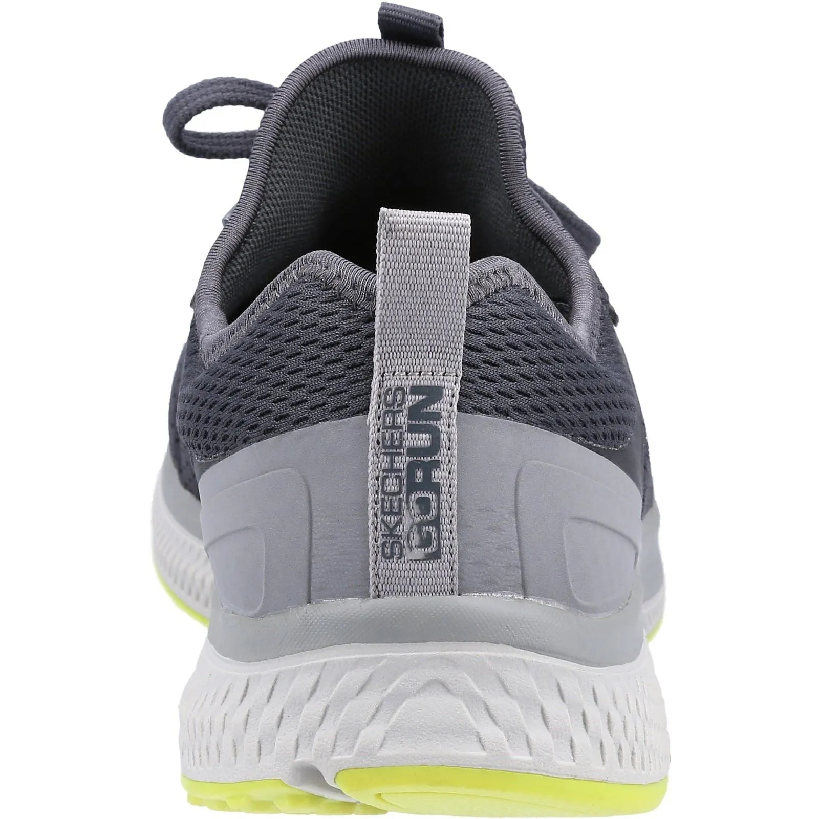 Men's Wide Fit Skechers 220102 GOrun Consistent Sneakers - Charcoal/Lime