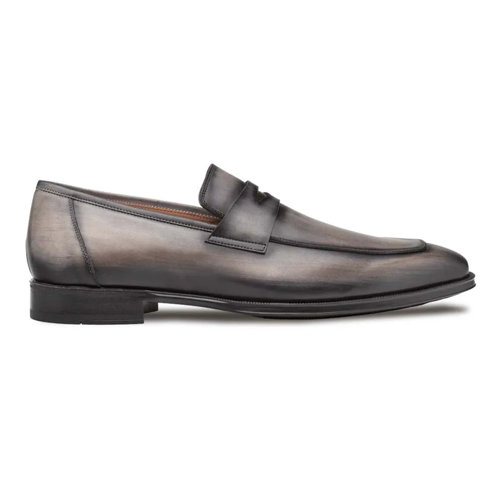 Mezlan Avenue Rubber Sole Penny Dark Grey Men’s Loafer Shoes