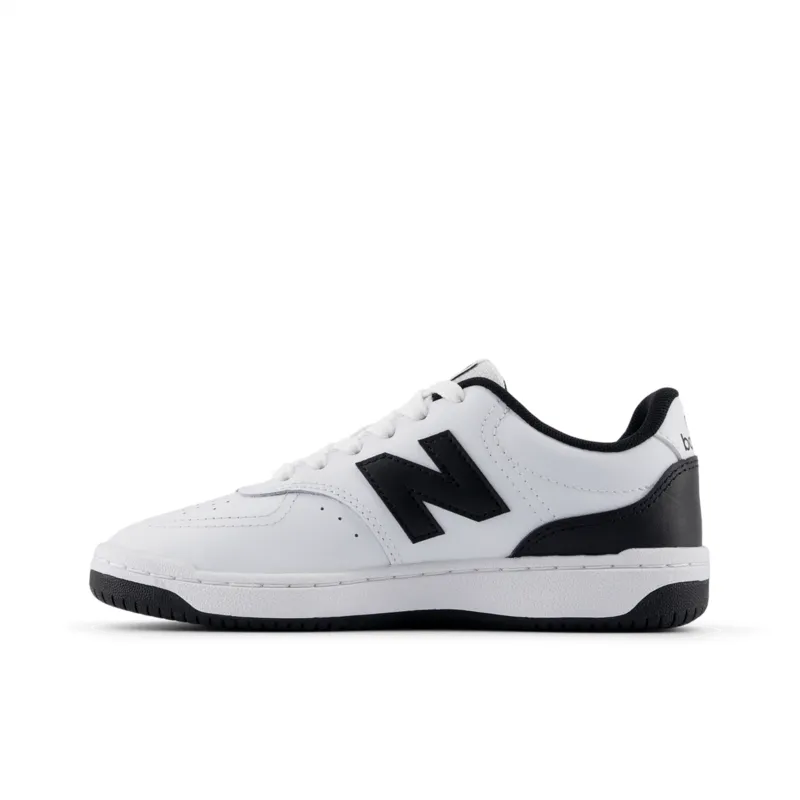 NEW BALANCE GRADE SCHOOL BB80 BLACK/WHITE SNEAKER SHOES