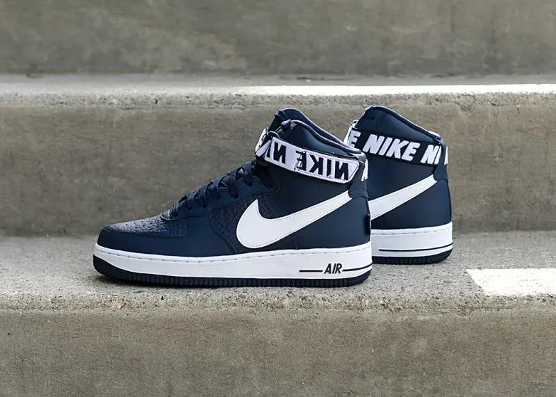 NIKE - Men - Air Force 1 High - Navy/White