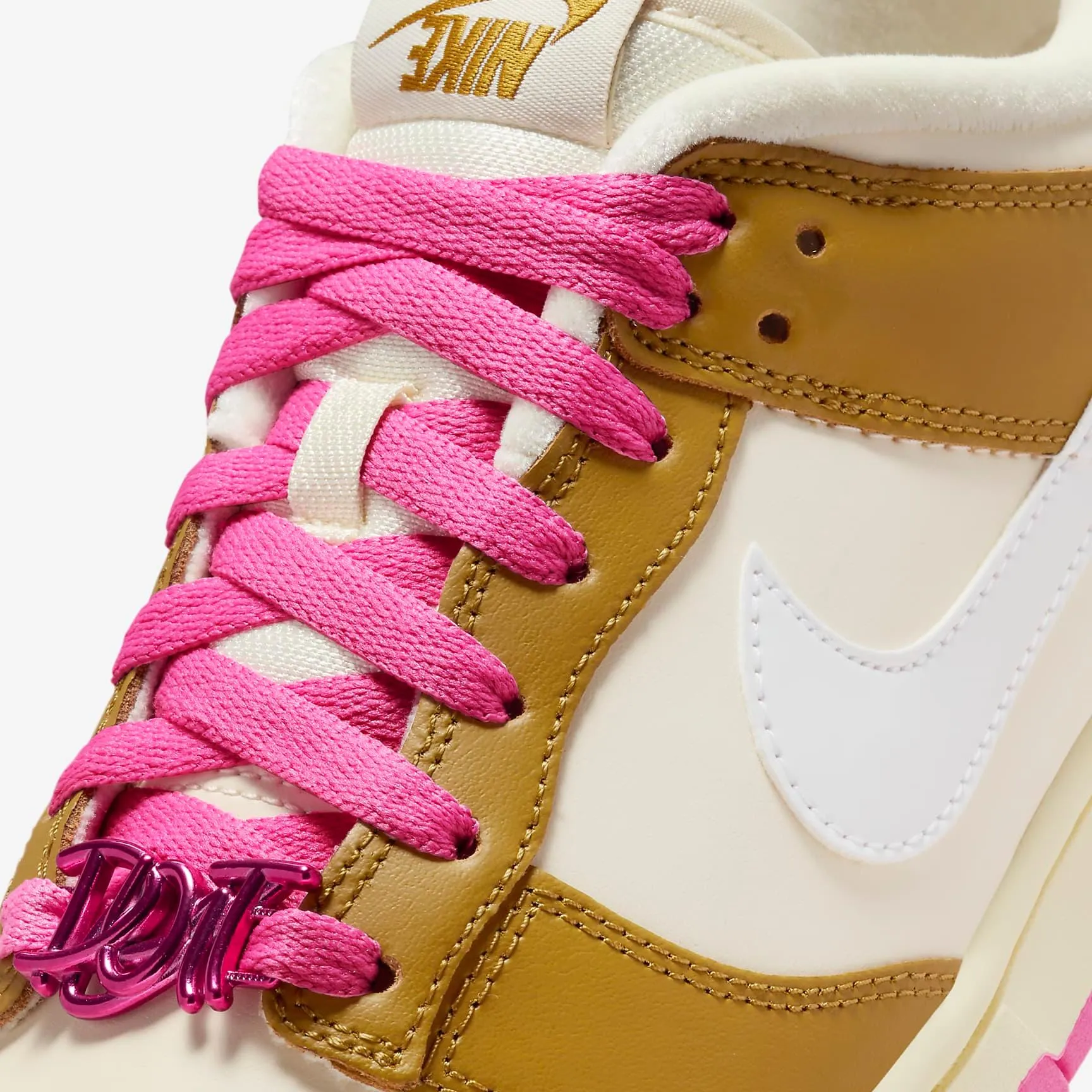 Nike Women's Dunk Low SE Shoes - Bronzine / Pink / Alabaster / Coconut Milk