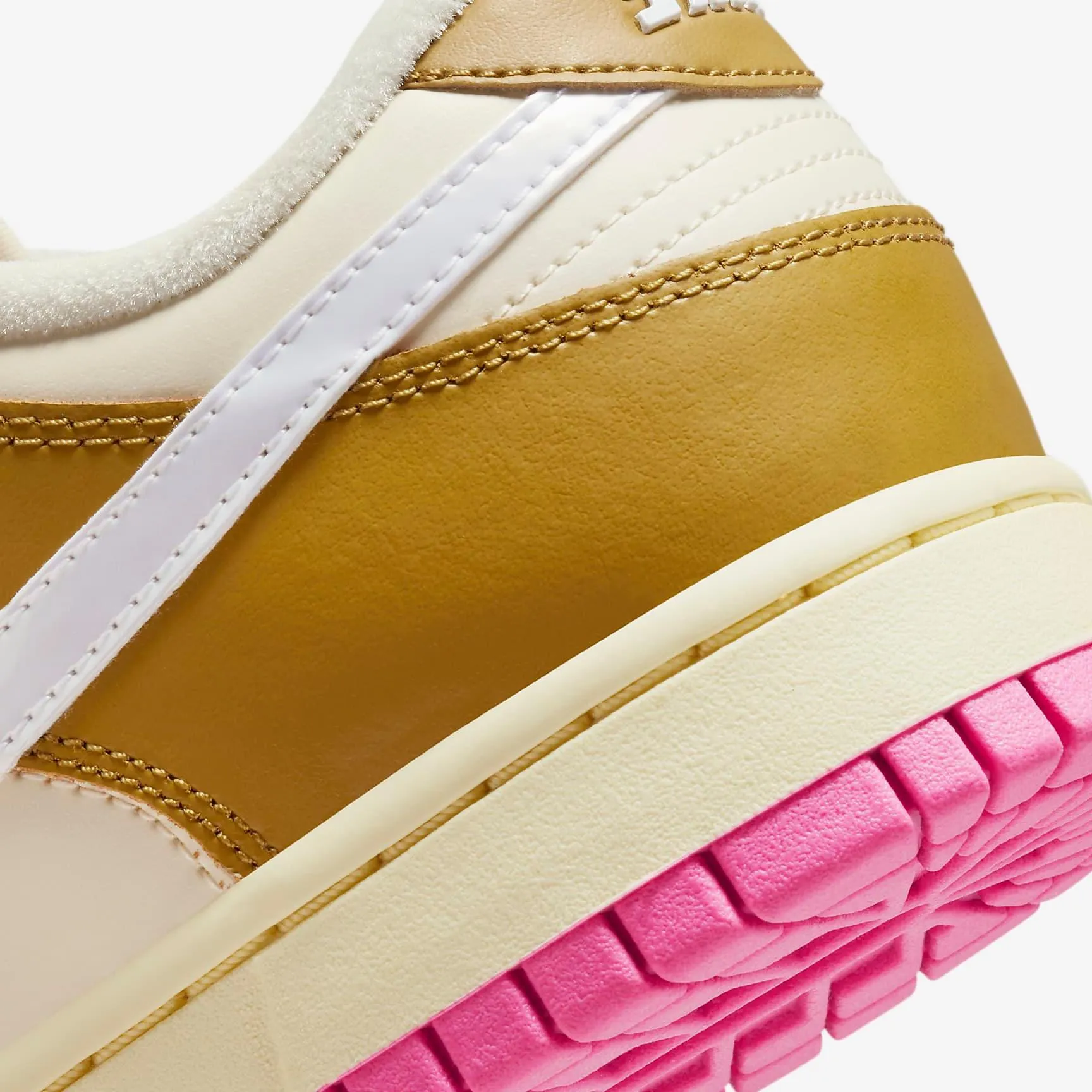 Nike Women's Dunk Low SE Shoes - Bronzine / Pink / Alabaster / Coconut Milk