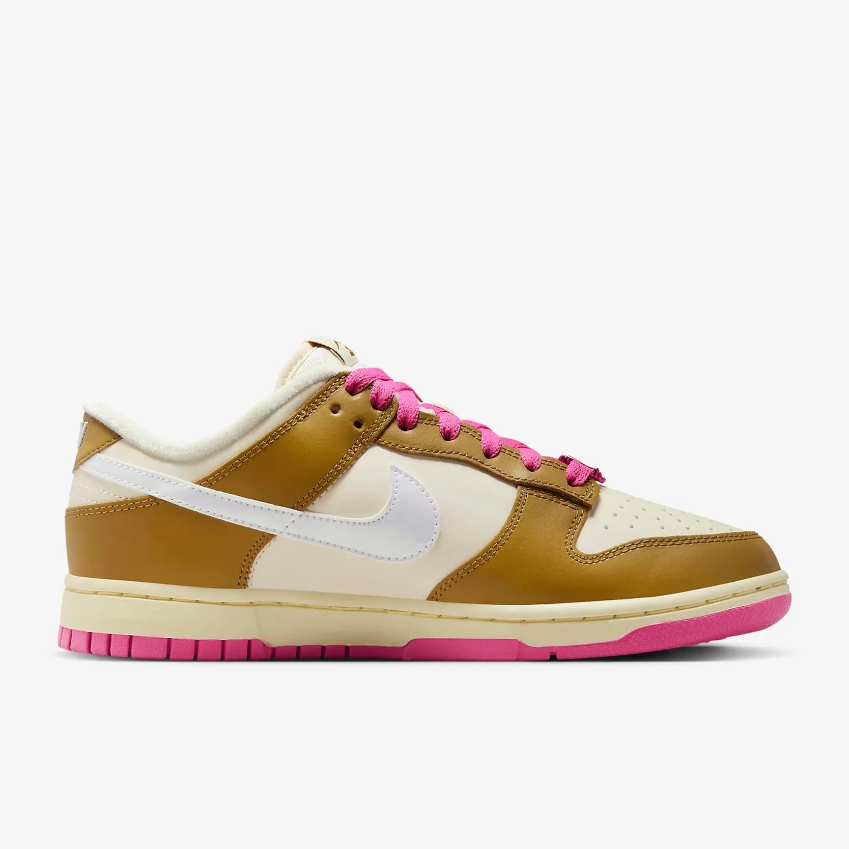 Nike Women's Dunk Low SE Shoes - Bronzine / Pink / Alabaster / Coconut Milk