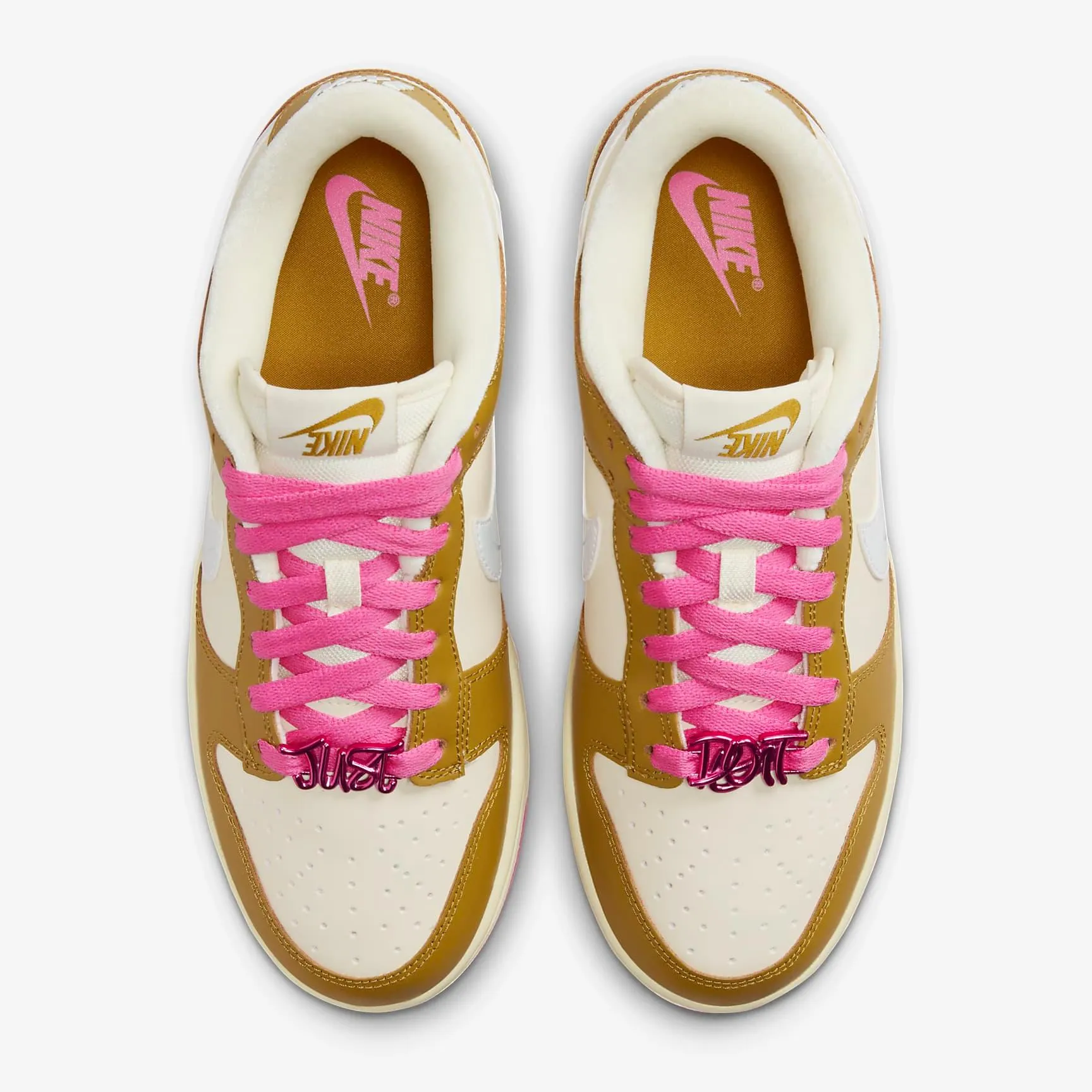 Nike Women's Dunk Low SE Shoes - Bronzine / Pink / Alabaster / Coconut Milk