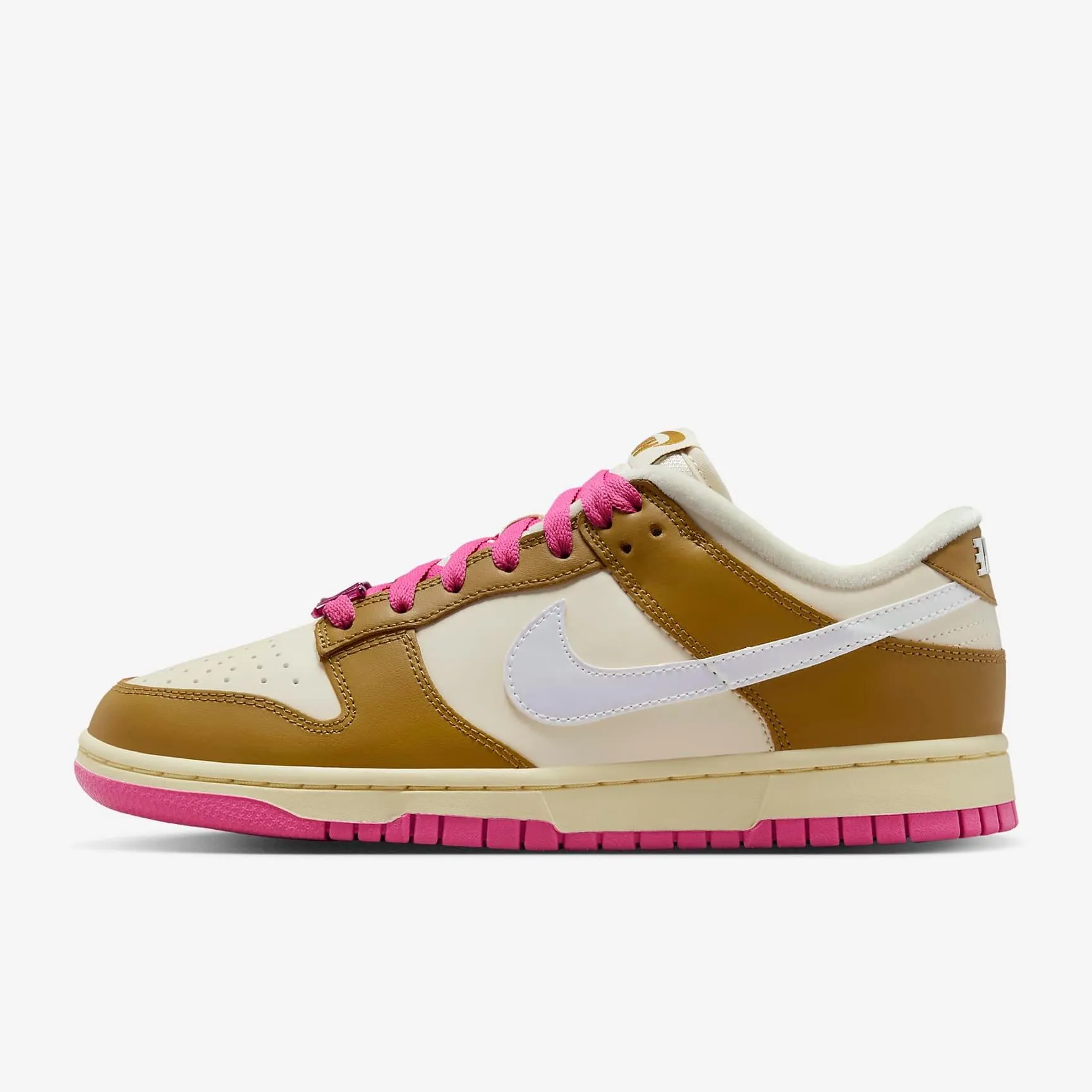 Nike Women's Dunk Low SE Shoes - Bronzine / Pink / Alabaster / Coconut Milk