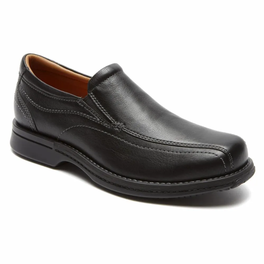 Rockport Men CLASSIC REVISED TWN GR SLIP ON BLACK/TUMBLED PULL