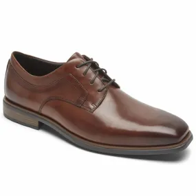 Rockport Men FINNLEY PLAIN TOE COGNAC/ANTIQUE