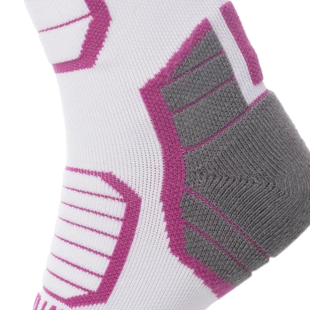 Women's Feel Breath Cross Country White crew socks 2-packs