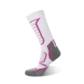 Women's Feel Breath Cross Country White crew socks 2-packs