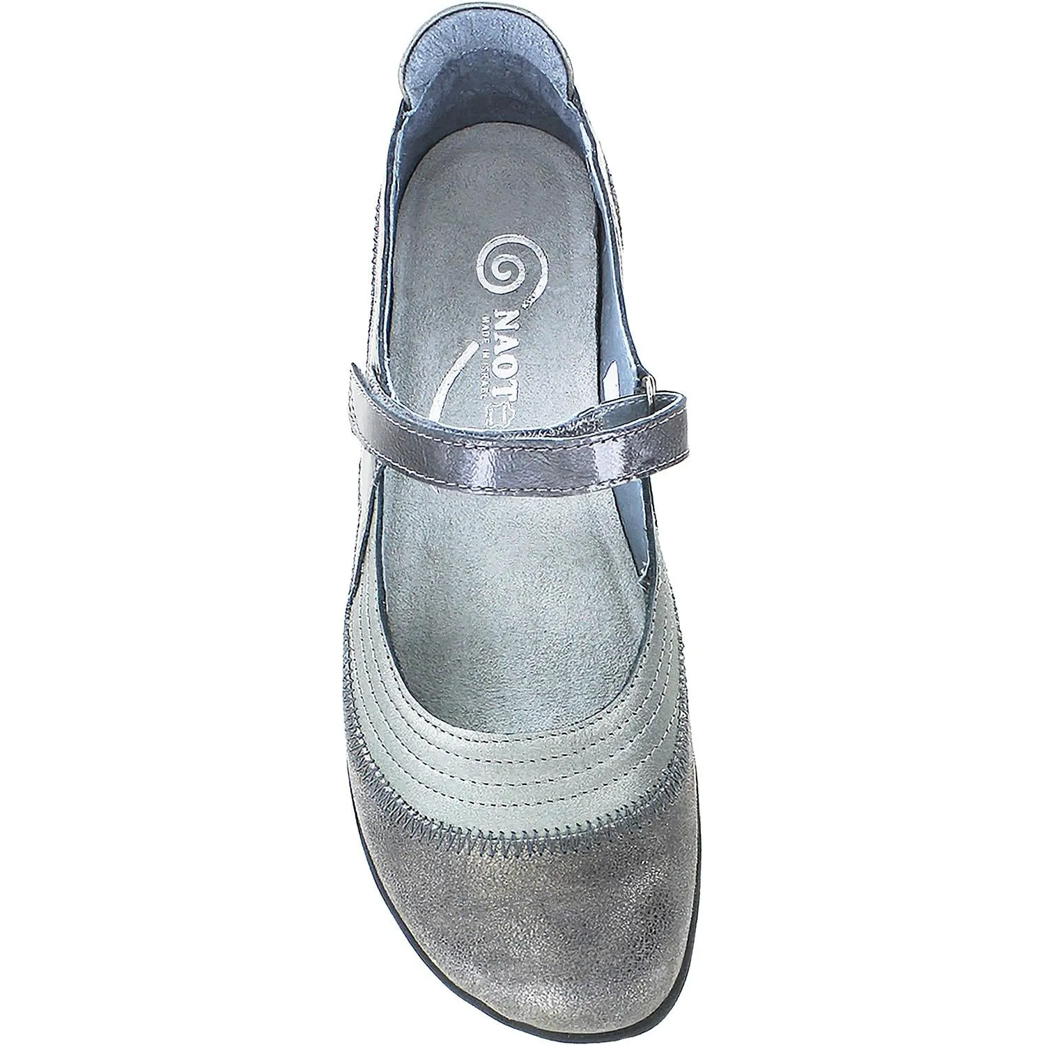 Women's Naot Kirei Sterling/Grey Shimmer Leather/Patent